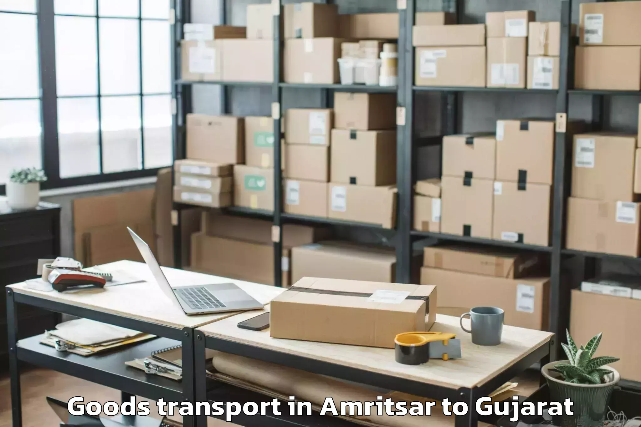 Easy Amritsar to Gandhinagar Goods Transport Booking